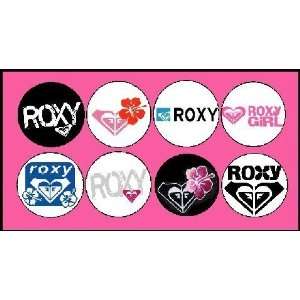  Set of 8 Roxy Girl Pinback Buttons Pins 