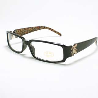 CHIC Eyeglass Fluer de Lis BLACK Leopard Optical Frame  