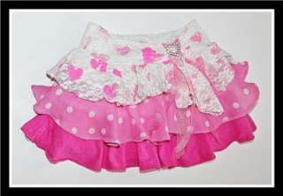   Originals ~ Girls Pink Lace Tank Heart Skirt ~ Size 9 12m LKNW  