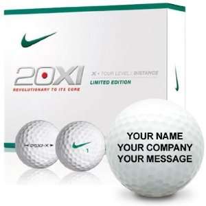  Nike 20XI X Green Swoosh Personalized Golf Balls Sports 