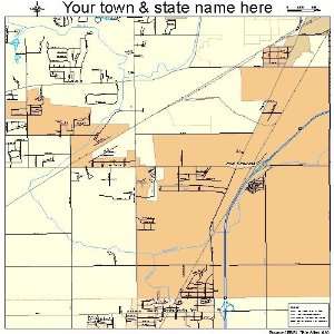  Street & Road Map of Fort Shawnee, Ohio OH   Printed 