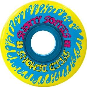 Speed Demons Snotty Softie 76mm Yellow/Blue Wheels (Set Of 4)  