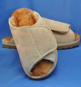 Sheepskin Slippers, Adjustable, Open Toe   NIB  