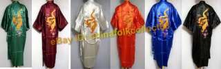 Chinese Men Dragon Sleepwear Robe Yukata  