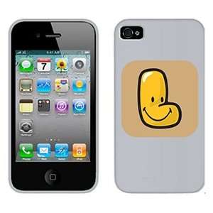  Smiley World Monogram L on Verizon iPhone 4 Case by 