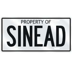  NEW  PROPERTY OF SINEAD  LICENSE PLATE SIGN NAME