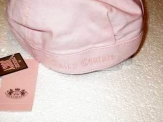 NWT Juicy Couture PINK Skyler Twill Railroad Hat  