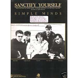  Sheet Music Sanctify Yourself Simple Minds 120 Everything 