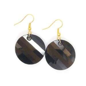 Hanfords of London Jet and 14k Gold Fill Handmade Drop Earrings; 2 