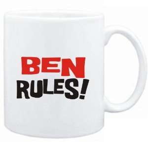  Mug White  Ben rules  Male Names