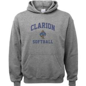 Clarion Golden Eagles Sport Grey Youth Varsity Washed Softball Arch 