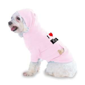 Heart Kira Hooded (Hoody) T Shirt with pocket for your Dog or Cat Size 