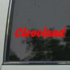  CLEVELAND GOLF CLUBS Red Decal Car Truck Window Red 