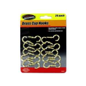  New   Brass cup hooks   Case of 72 by sterling Kitchen 