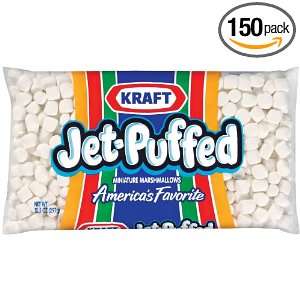 Jet Puffed Mini Marshmallows, 10.5 Ounce Boxes (Pack of 150)