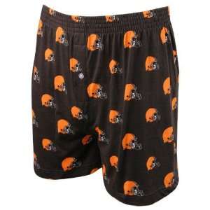    Cleveland Browns Brown Tandem Boxer Shorts