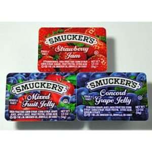  Smuckers Jelly Jam Assortment grape strawberry mix Case 