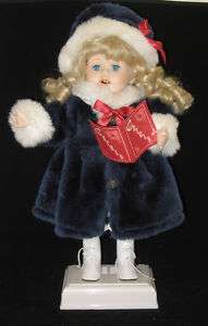 PORCELAIN CHRISTMAS GIRL B/O ANIMATED DOLL SANTAS BEST  