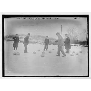  Photo Curlers on field   Skips of Yonkers team 1900