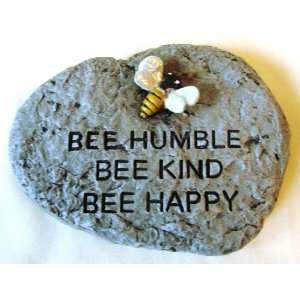  Bee Humble Bee Kind Bee Happy Garden Stone Patio, Lawn 