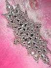 XR114 Vanessa Bridal Motif Silver Crystal Clear Rhinest