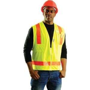   Yellow Surveyors Vest With 13 Pockets And Zipper
