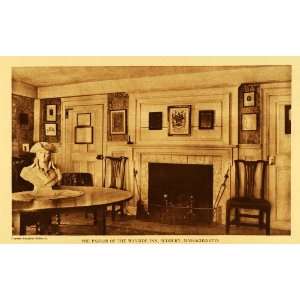  1923 Rotogravure Parlor Wayside Inn Longfellow Sudbury 