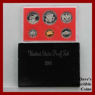 1981 Original Box Proof 6 Coin Clad Proof Set #10281139 7  