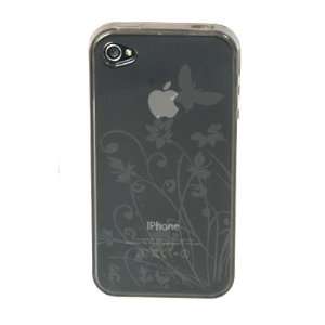  Case For The iPhone 4S 4 Siri Butterfly Silicone Gel Cover 