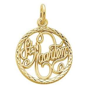  Rembrandt Charms St. Maarten Charm, 14K Yellow Gold 
