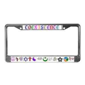  Peaceful Coexistence Religious License Plate Frame by 