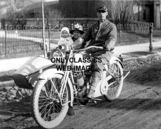 HARLEY DAVIDSON SIDECAR MOTORCYCLE  FAMILY PHOTO + BABY  