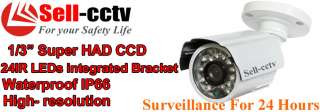 CCTV 600TVL High Resolution CCD Security Camera Waterproof Camera 