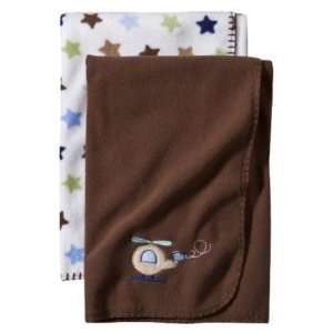 Circo Stars & Lil Helicopter Baby Boy Blanket   2pk Baby
