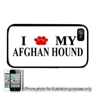  Afghan Hound Paw Love Dog Apple iPhone 4 4S Case Cover 