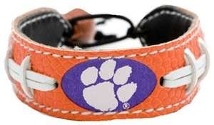 Clemson Tigers Team Color NCAA Football Bracelet  