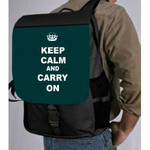  Keep Calm and Carry On   Green Back Pack   School Bag Bag 