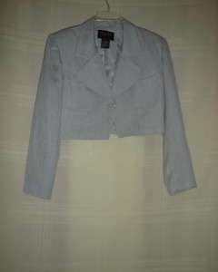 Womens CLIO 2pc. *Sky Blue* LONG DRESS Suit Size 10  