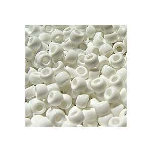  White Color Pony Beads 9x6mm 500pc