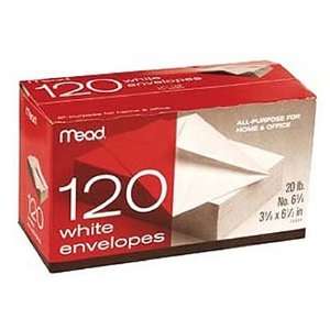  Mead   120 White Envelopes. 20lb. #6 3/4