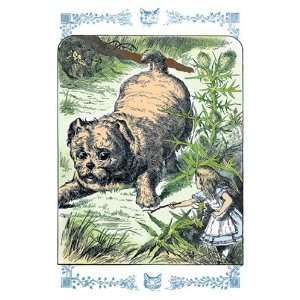   the Enormous Puppy   Poster by John Tenniel (12x18)