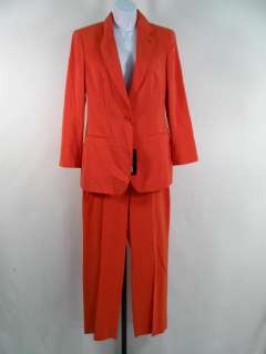 NWT GIORGIO ARMANI Classico Coral Silk Pants Suit 40  