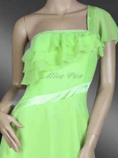   One Shoulder Falbala Padded Short Club Dress 03191 US Size 16  