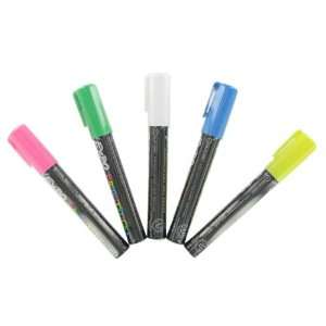 Fluorescent Wet Erase Marker 5 Color Set  Industrial 