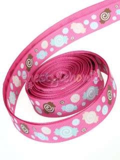 Candy Lollipop Grosgrain Ribbon Scrapbooking Boutique Bows Craft 