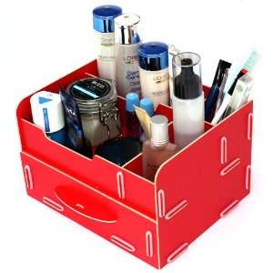  Cosmetics Storage Box red Beauty
