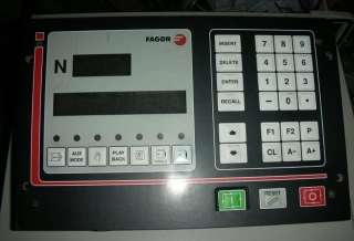 FAGOR Control Box Operator Interface CNC 102  