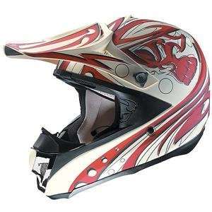   Motocross Force Skull Helmet   2007   Medium/Rubatone Bone Automotive