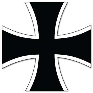 Germany Cross Coat of Arms bumper sticker 4 x 4  