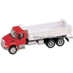   4300 3 Axle Heavy Duty Dump Truck   Red/White Toys & Games